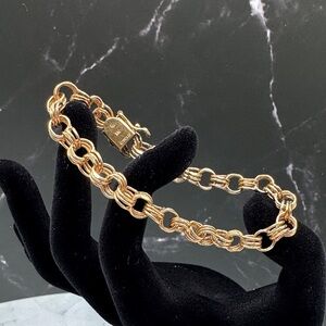 Michael Kors Polished Gold Link Bracelet